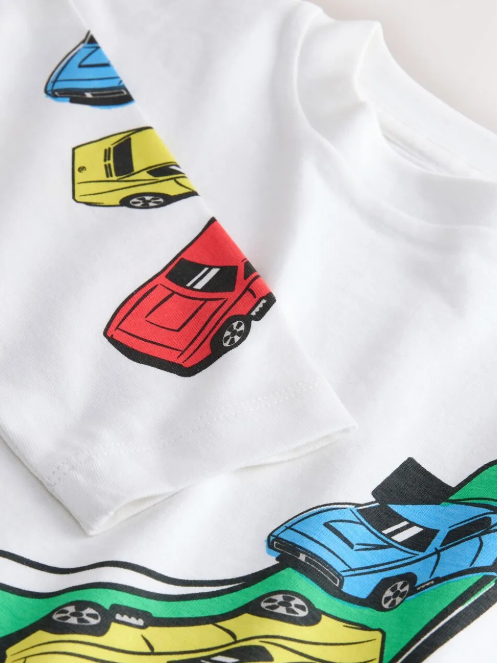 Blanc - T-shirt à manches longues Hot Wheels (9mths-8yrs)