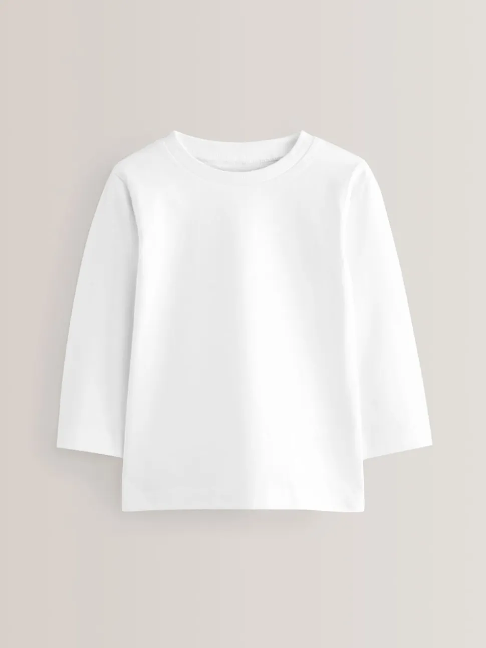 Blanc - T-shirt à manches longues (3mths-7yrs)