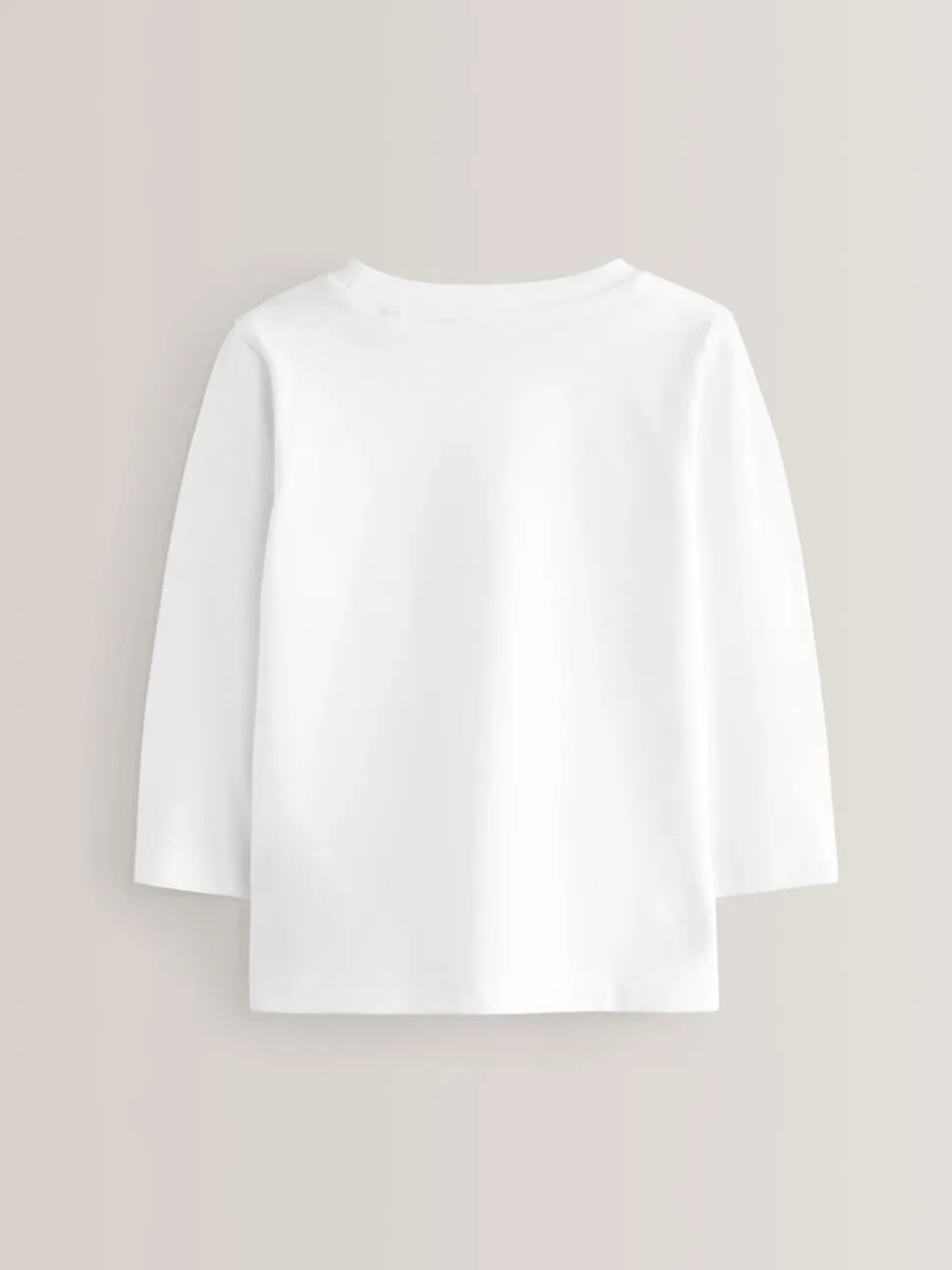 Blanc - T-shirt à manches longues (3mths-7yrs)