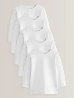 Blanc - T-shirt à manches longues (3mths-7yrs)