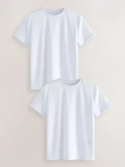 Blanc - T-shirt de sport (3-16ans)
