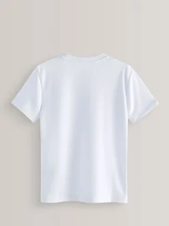 Blanc - T-shirt de sport (3-16ans)