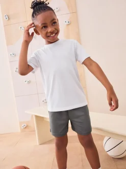 Blanc - T-shirt de sport (3-16ans)