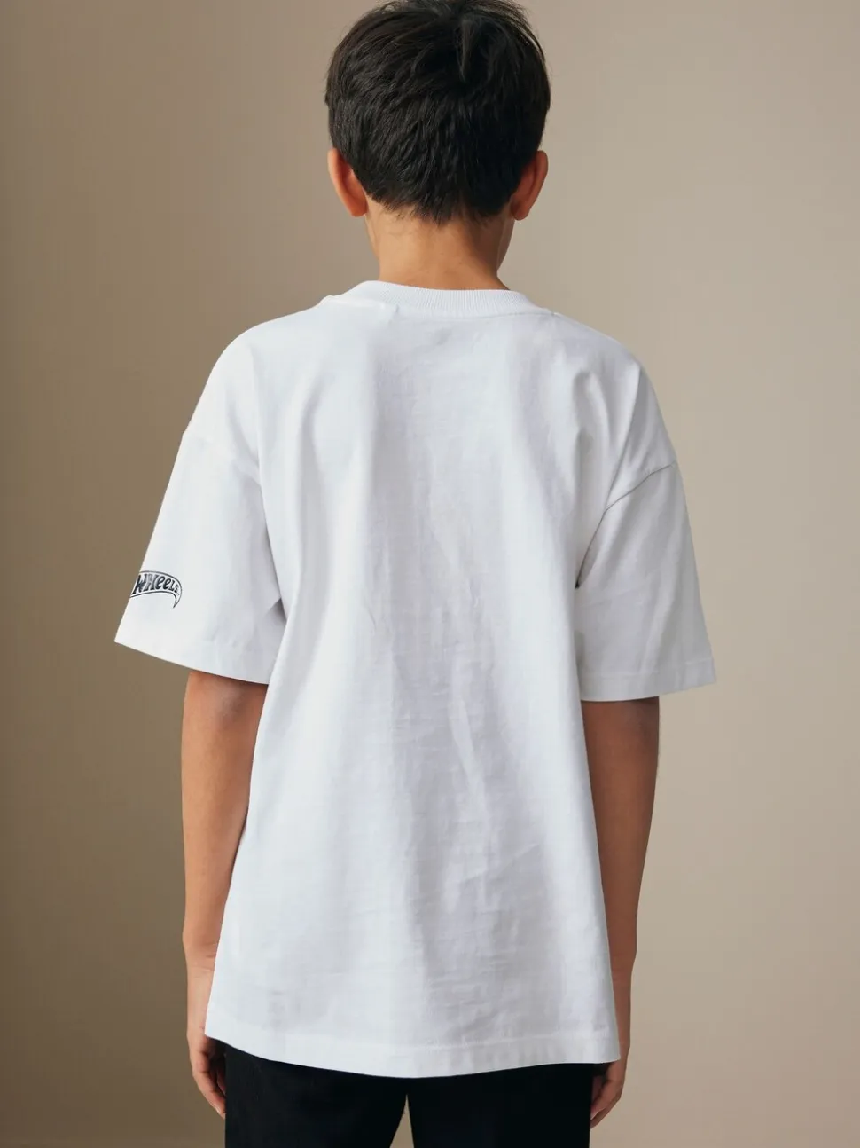Blanc - T-shirt Hot Wheels à manches courtes (3-16ans)