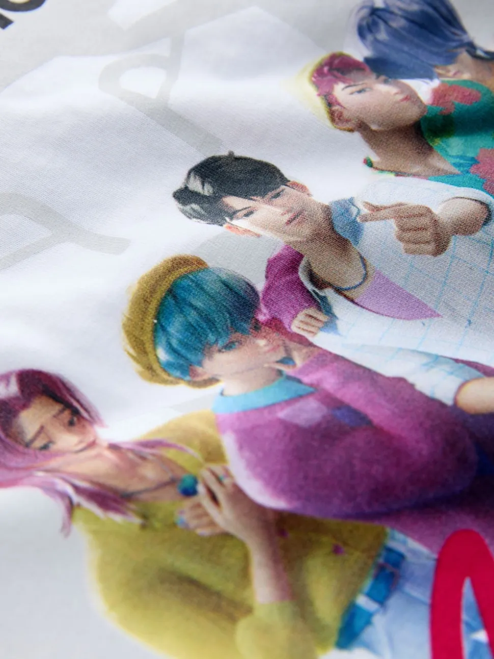 Blanc - T-shirt KPOP Demon Hunters (6-16ans)