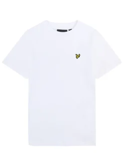 Blanc - T-shirt Lyle & Scott Essentials Col rond pour Garçons
