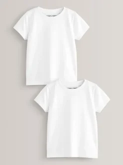 Blanc - T-shirt Manches courtes (3mths-7yrs)