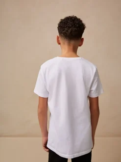 Blanc - T-shirt Manches courtes (3-16ans)