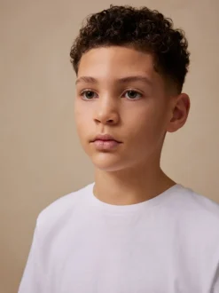 Blanc - T-shirt Manches courtes (3-16ans)