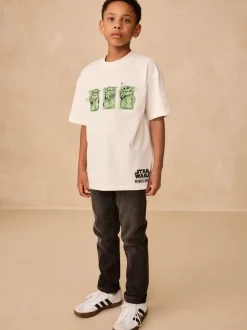 Blanc - T-shirt Mandalorian à manches courtes (3-16ans)