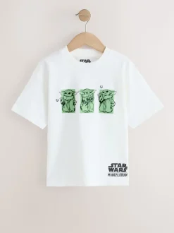 Blanc - T-shirt Mandalorian à manches courtes (3-16ans)