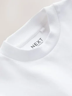 Blanc - T-shirt épais décontracté (3-16 ans)