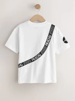 Blanc - T-shirt Pokemon à manches courtes (4-14ans)