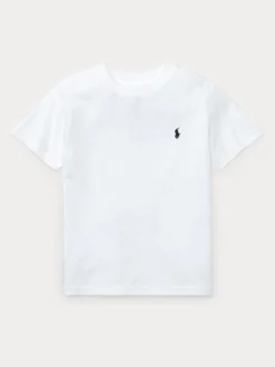 Blanc - T-shirt Polo Ralph Lauren jersey à manches courtes