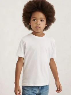 Blanc - T-shirt Reiss Bless à col ras du cou