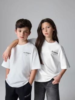 Blanc - T-shirt smALLSAINTS oversize en Coton à Col rond