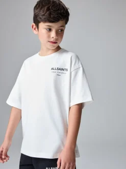 Blanc - T-shirt smALLSAINTS oversize en Coton à Col rond