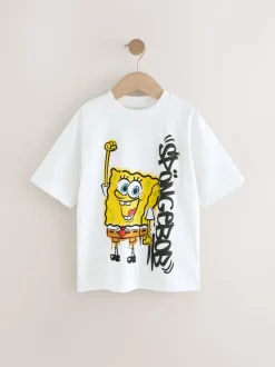 Blanc - T-shirt SpongeBob (3-16ans)