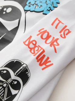 Blanc - T-shirt Star Wars manches longues (3-16ans)