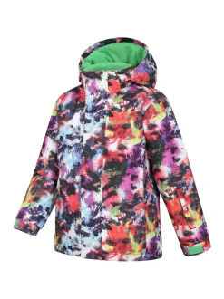 Blanc - Veste de ski Mountain Warehouse Mogal imprimée en polaire doublée