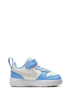Blanc Bleu Gris - Baskets Nike Infant Court Borough Low Recraft