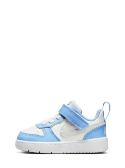 Blanc Bleu Gris - Baskets Nike Infant Court Borough Low Recraft