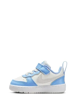 Blanc Bleu Gris - Baskets Nike Infant Court Borough Low Recraft