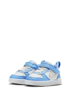 Blanc Bleu Gris - Baskets Nike Infant Court Borough Low Recraft