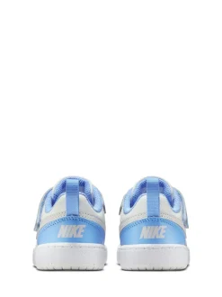 Blanc Bleu Gris - Baskets Nike Infant Court Borough Low Recraft