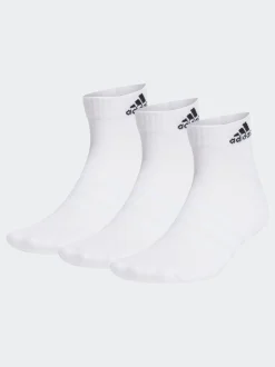 Blanc chromé - Chaussettes 3 Lot Vêtements de sport rembourrées à la cheville adidas