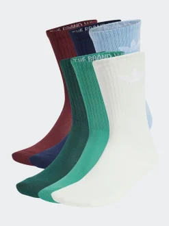 Blanc chromé - Lot de chaussettes adidas originals Trefoil Col Rond Chaussettes 6