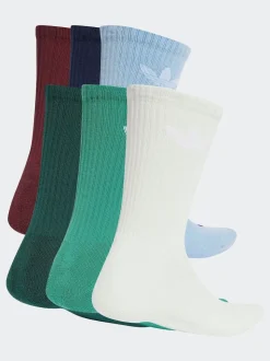 Blanc chromé - Lot de chaussettes adidas originals Trefoil Col Rond Chaussettes 6