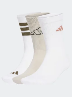 Blanc chromé - Lot de chaussettes à logo adidas 3