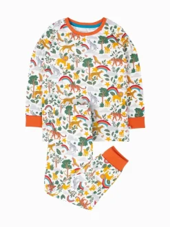 Blanc craie - Pyjamas Frugi Noël Sundown