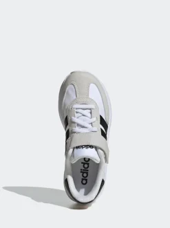 Blanc crème - adidas Run 70s 2.0 Baskets enfant à crochets et boucles