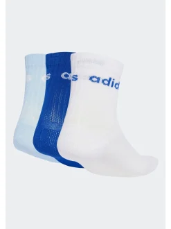 Blanc écru - Adidas Paquet de chaussettes courtes Linear Kids 3