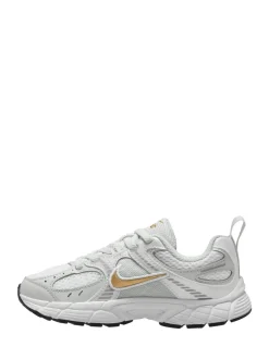 Blanc Gris Or - Nike Baskets Junior V5 Runner