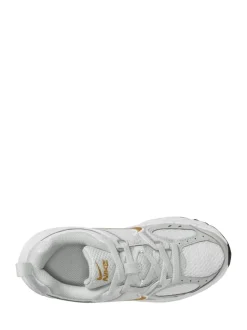 Blanc Gris Or - Nike Baskets Junior V5 Runner