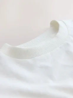 Blanc Love - T-shirt de Saint-Valentin à manches courtes (3mois à7ans)