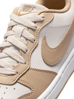 Blanc naturel - Baskets basses Nike Youth Court Borough