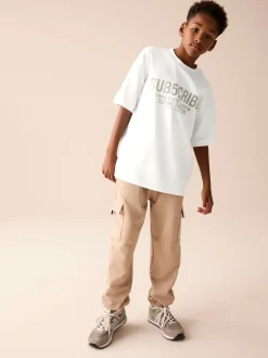 Blanc Sub5Berceaux - T-shirt graphique Imprimé Heavyweight Manchester Courts (3-16ans)