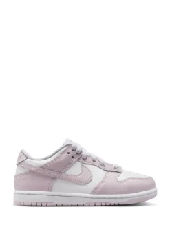 Blanc violet clair - Nike Junior Dunk Low Trainers