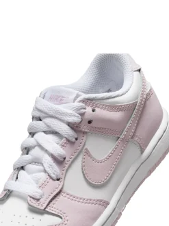 Blanc violet clair - Nike Junior Dunk Low Trainers