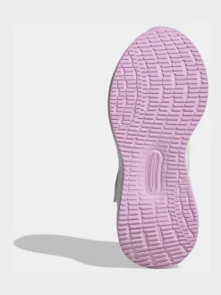 Blanc/aqua - adidas Baskets de course Runfalcon 5 à lacets élastiques pour enfant