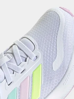 Blanc/aqua - adidas Baskets de course Runfalcon 5 à lacets élastiques pour enfant