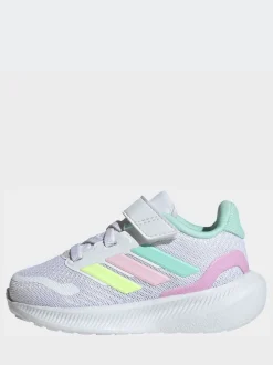 Blanc/aqua - adidas Baskets Runfalcon 5 Easy On bébé à velcro