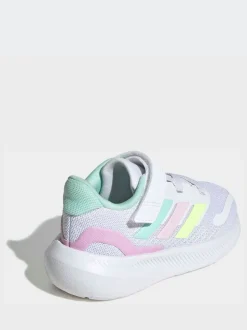Blanc/aqua - adidas Baskets Runfalcon 5 Easy On bébé à velcro