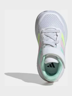 Blanc/aqua - adidas Baskets Runfalcon 5 Easy On bébé à velcro