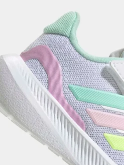 Blanc/aqua - adidas Baskets Runfalcon 5 Easy On bébé à velcro
