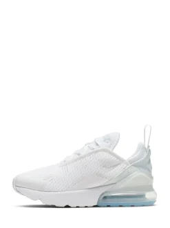 Blanc/aqua - Nike Junior Air Max 270 Trainers